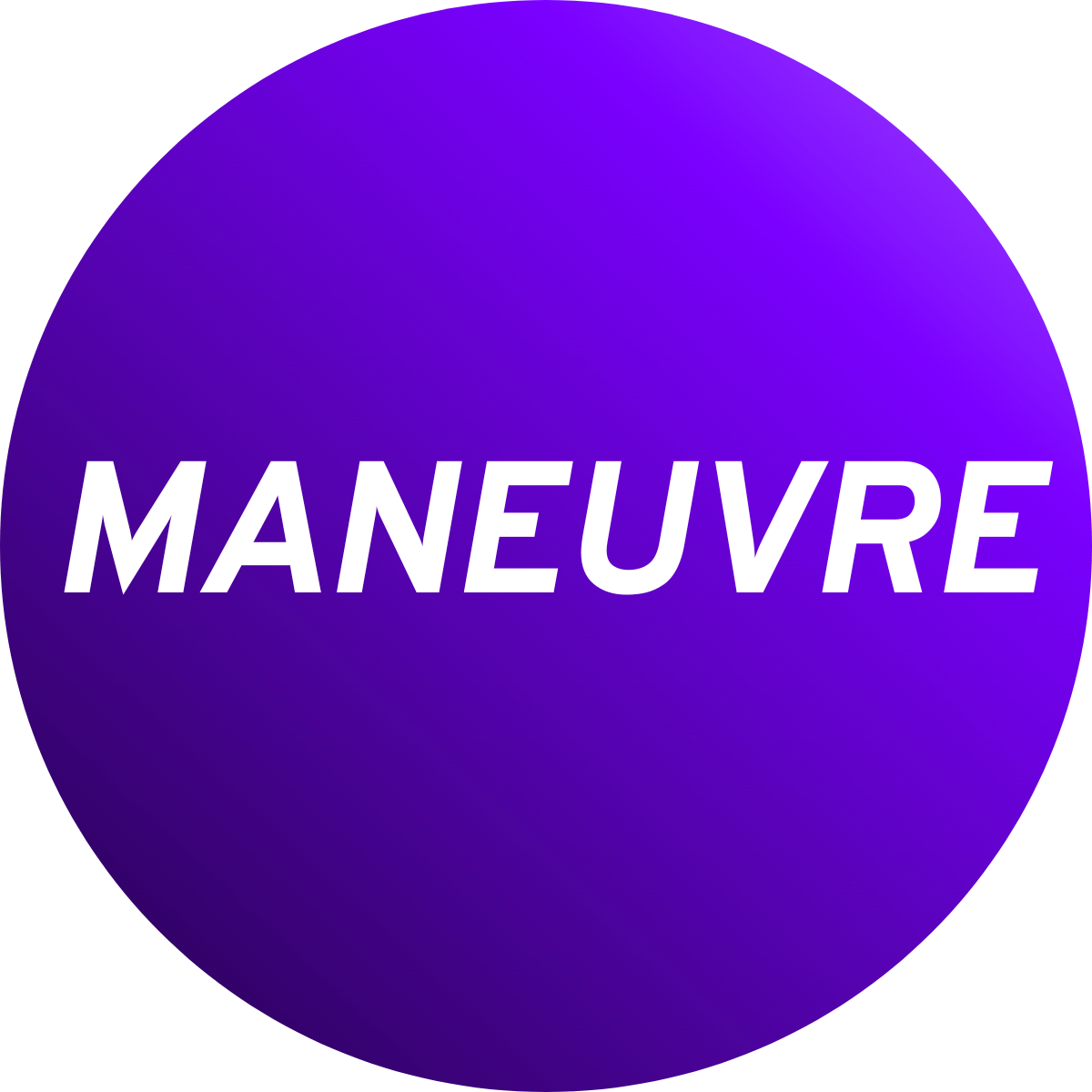 Maneuvre white logo